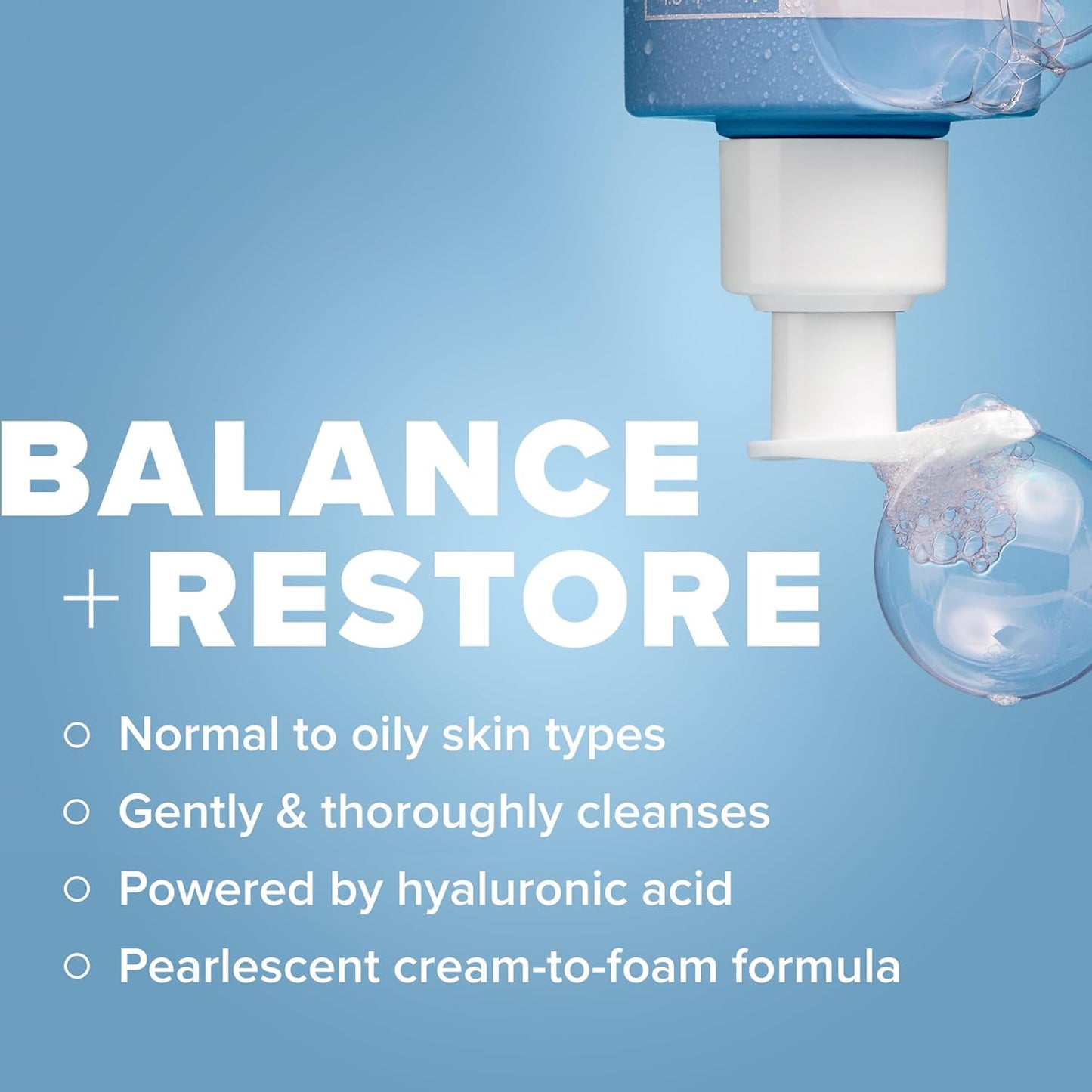 Paula’s Choice RESIST Perfectly Balanced Foaming Facial Cleanser with Hyaluronic Acid & Aloe – Anti-Aging Face Wash for Oily Skin & Large Pores, 6.4 fl oz
