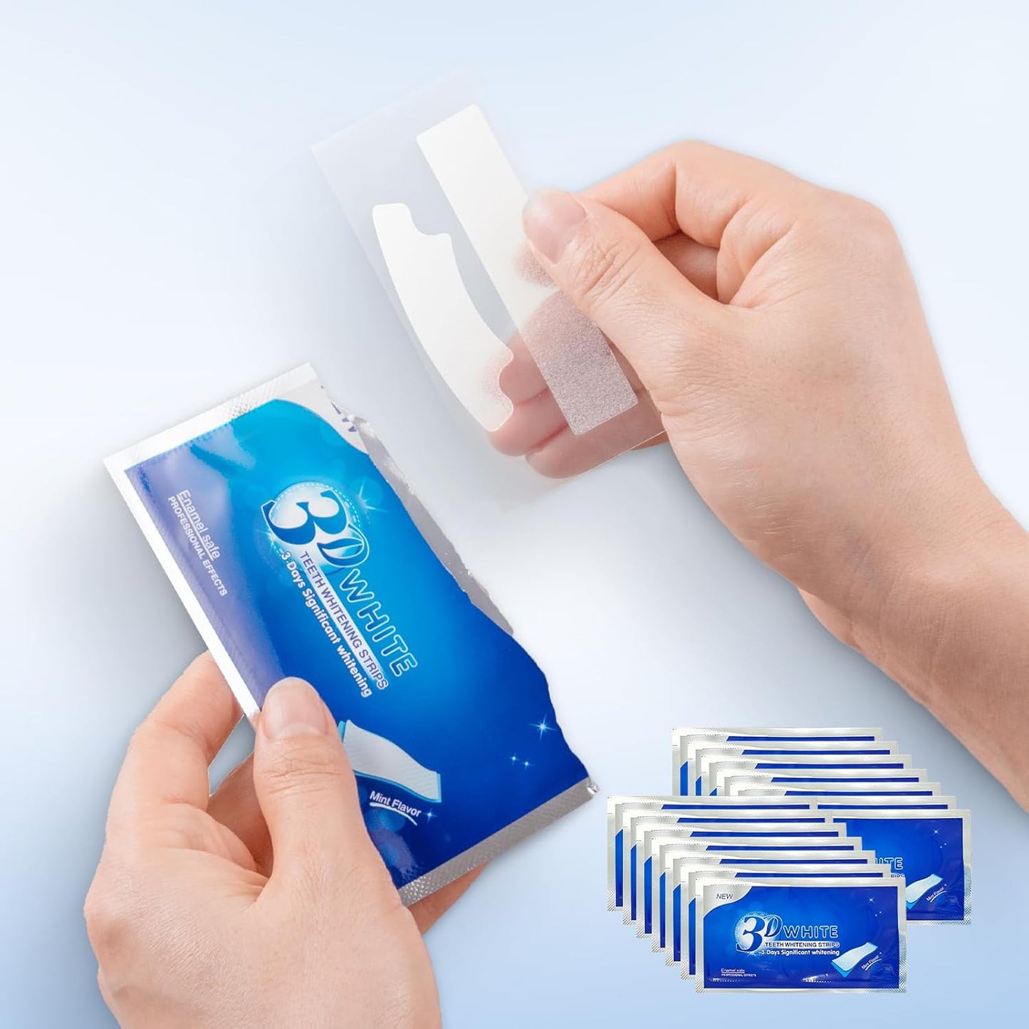 Teeth Whitening Strips Kit – 14 Treatments for Bright Smile, Stain Removal & Sensitive Teeth Care (28 Pcs)