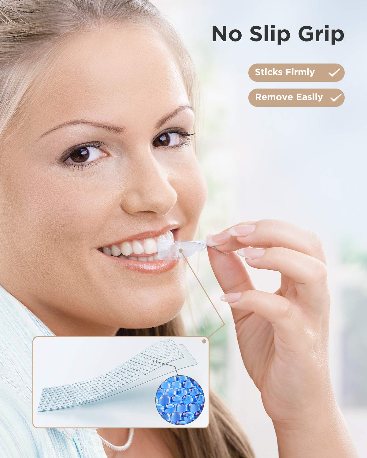 Gloridea Teeth Whitening Strips – 28 Strips (14 Treatments), Mint Flavor, Sensitivity-Free Formula, Fast Stain Removal
