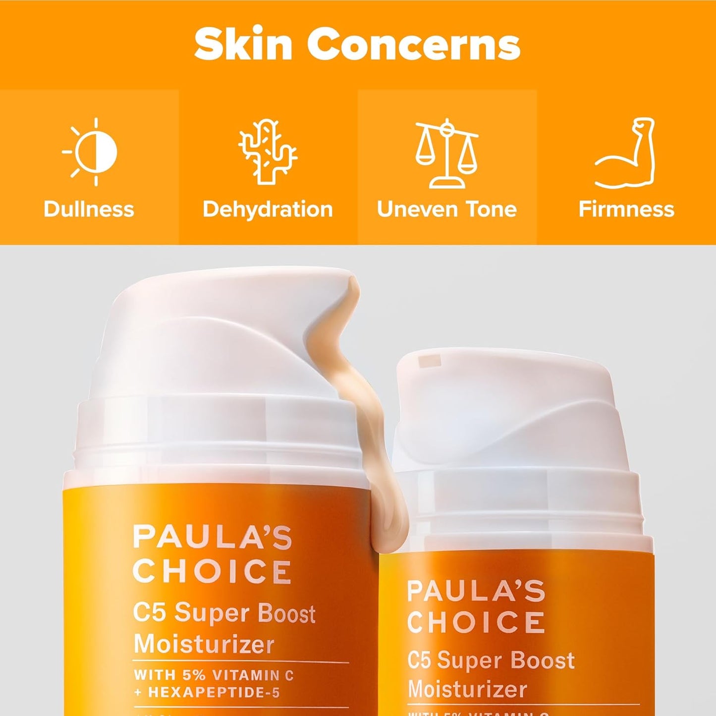 Paula's Choice C5 Super Boost Moisturizer – 5% Vitamin C & Squalane, Brightening Daily Face Lotion