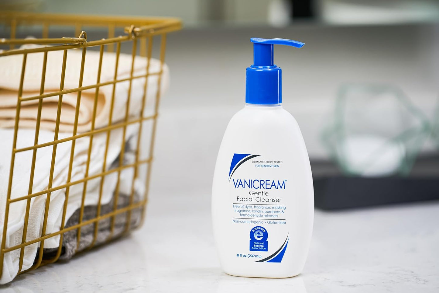 Vanicream Gentle Facial Cleanser – 8 fl oz, Sensitive Skin, Soap-Free & Fragrance-Free