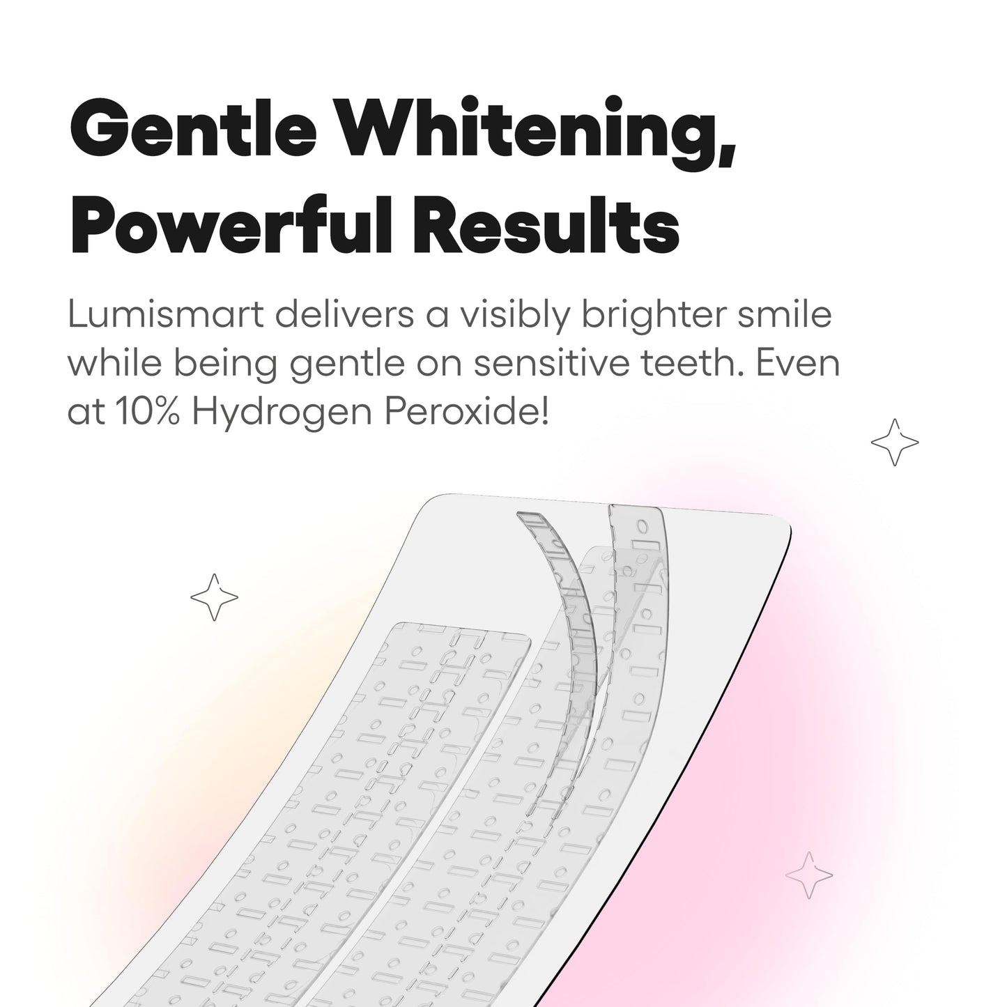 Something Nice Lumismart Whitening Strips - Dentist-Designed, Enamel Safe, up to 42 Treatments with Smart Adjust - Teeth Whitening Strips in Mint for Sensitive Teeth
