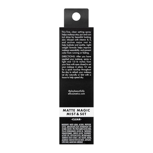 e.l.f. Matte Magic Mist & Set – Long-Lasting Makeup Setting Spray, 2.0 fl oz