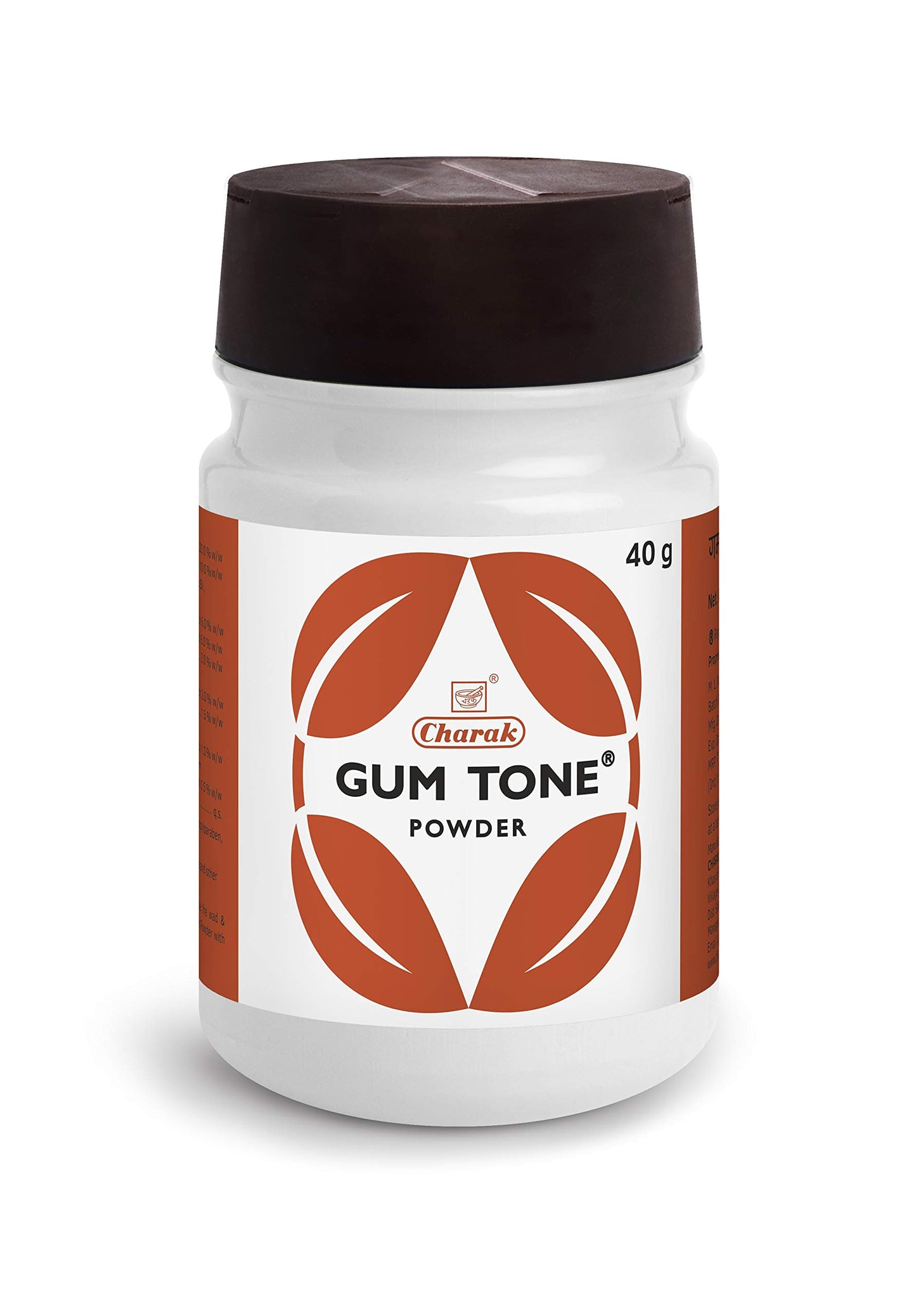 Charak Gumtone Herbal Powder For Healthy Gums and Teeth, Dental Plaque & Bad Breath - 40g (Pack of 2) (Gumtone Powder)
