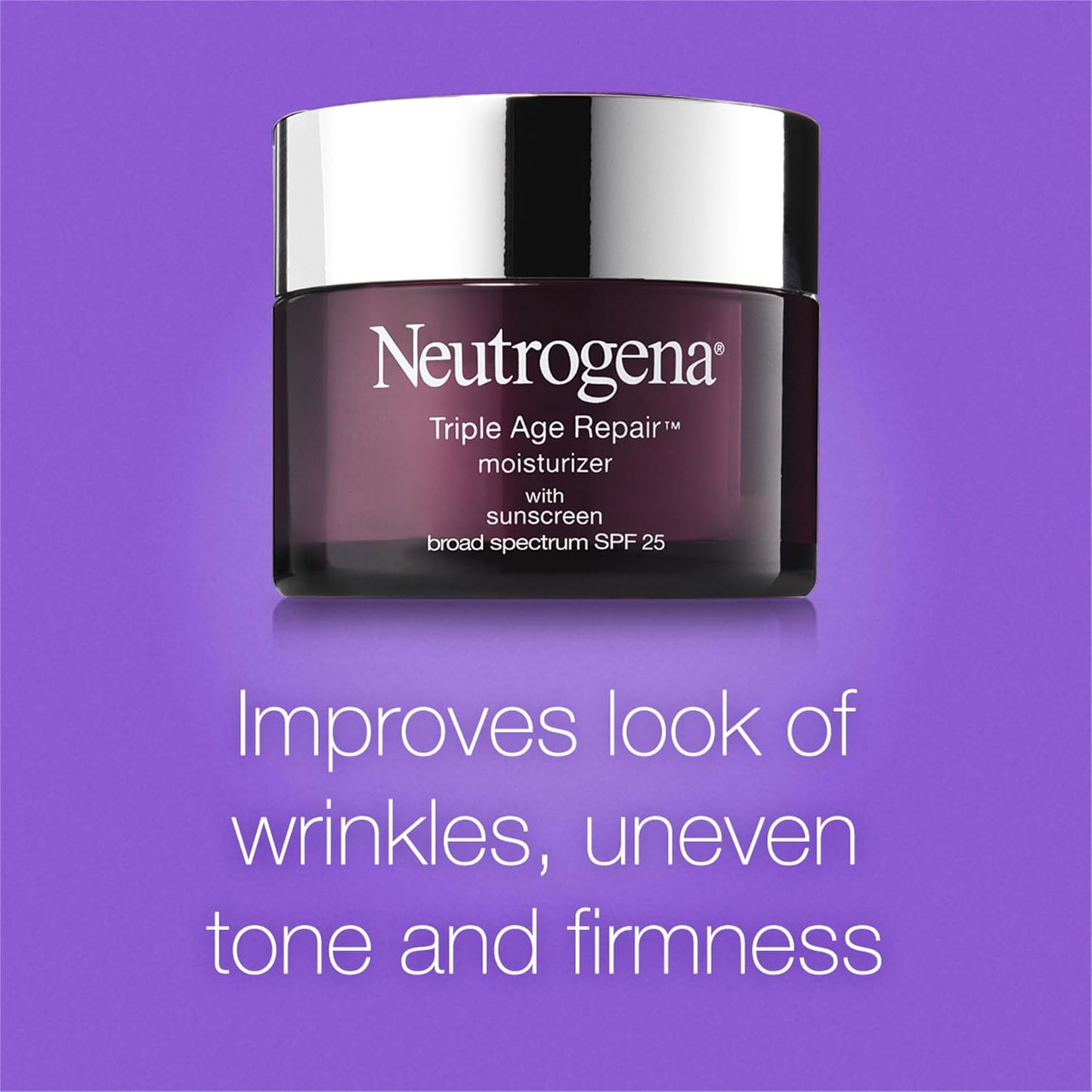 Neutrogena Triple Age Repair Moisturizer – Anti-Wrinkle Cream with Vitamin C & SPF 25, 1.7 oz