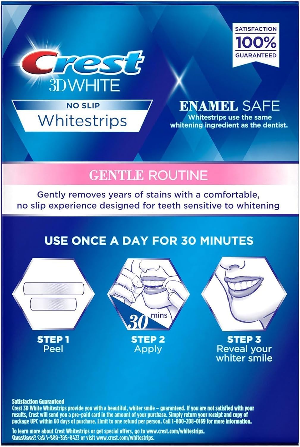Crest 3D Whitestrips for Sensitive Teeth – Professional Teeth Whitening Kit, 28 Strips (14-Day Treatment)
