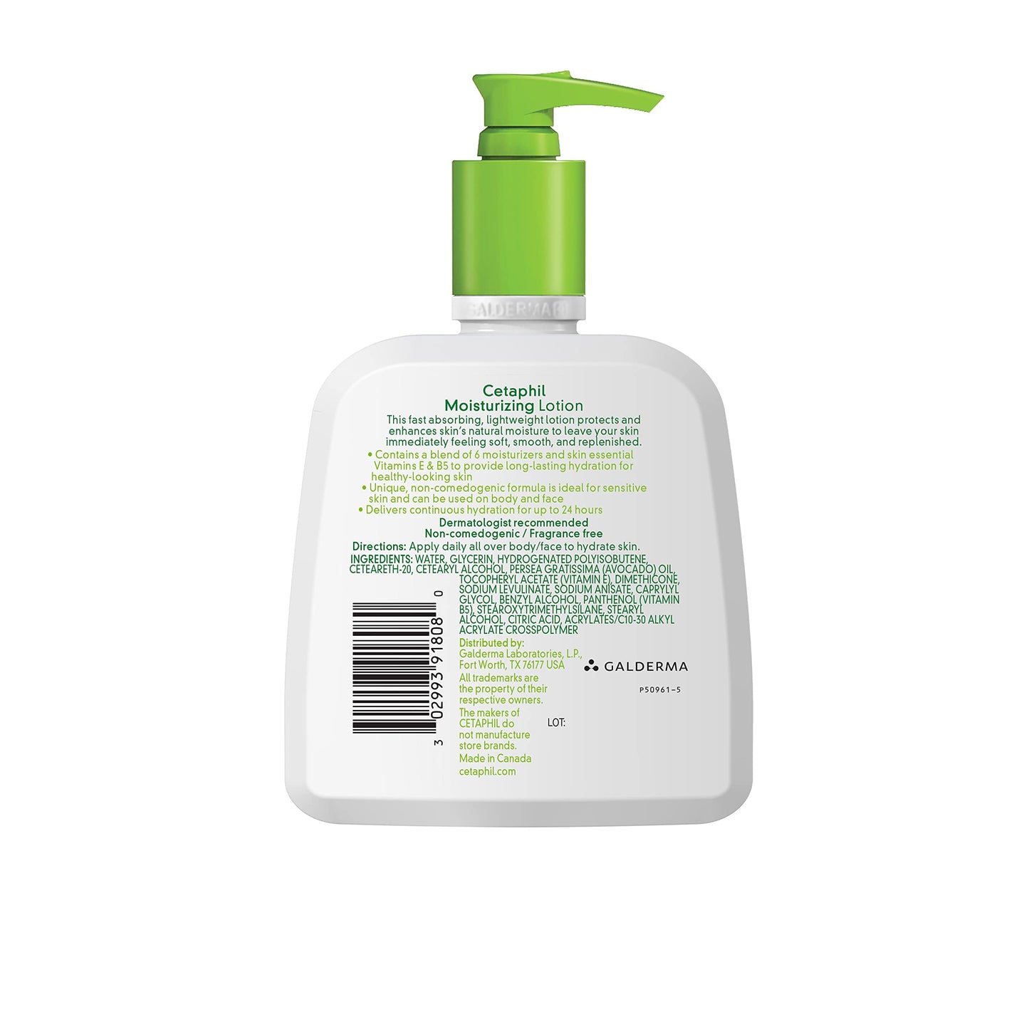 Cetaphil Body Moisturizing Lotion – 16 oz, Fragrance-Free Hydration for Sensitive Skin
