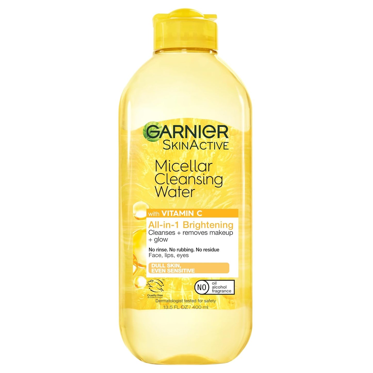 Garnier Micellar Water with Vitamin C – Brightening Makeup Remover & Cleanser, 400ml