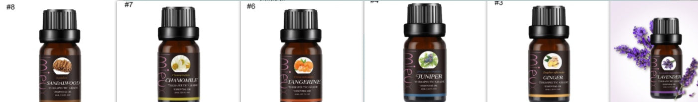 Aceite esencial 100 % puro Imieux: aromaterapia para aliviar el estrés, masajes y cuidado de la piel