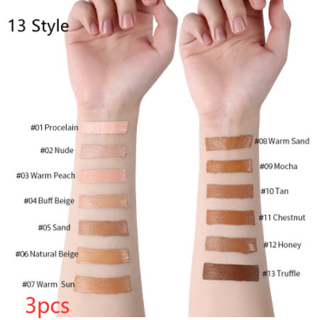 Base de maquillaje líquida LANGMANNI Oil-Control – Corrector mate de cobertura total (13 tonos)
