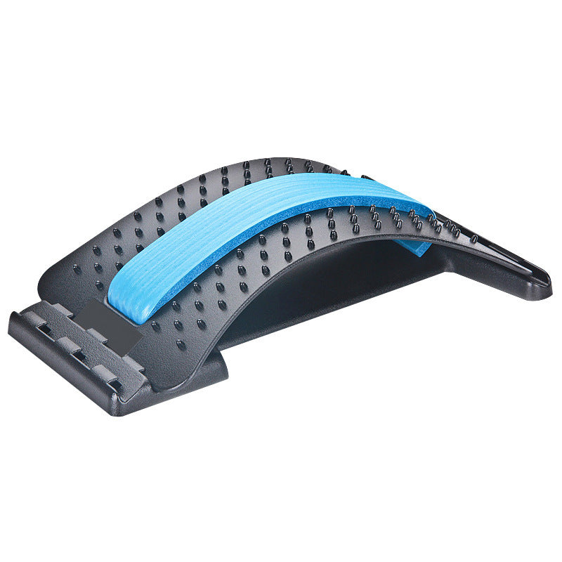 LuxuryGlow Adjustable Lumbar Back Stretcher & Massager for Pain Relief and Posture Correction