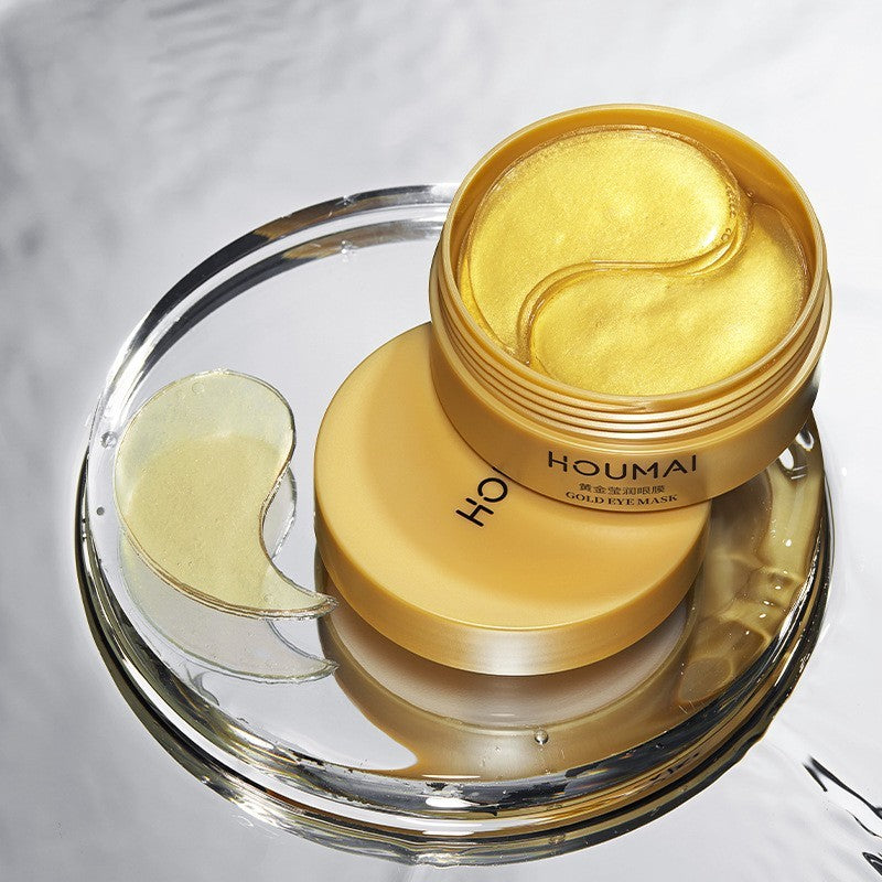 Mascarilla de ojos de oro de 24 quilates Houmai: parches hidratantes y antiedad para el contorno de ojos