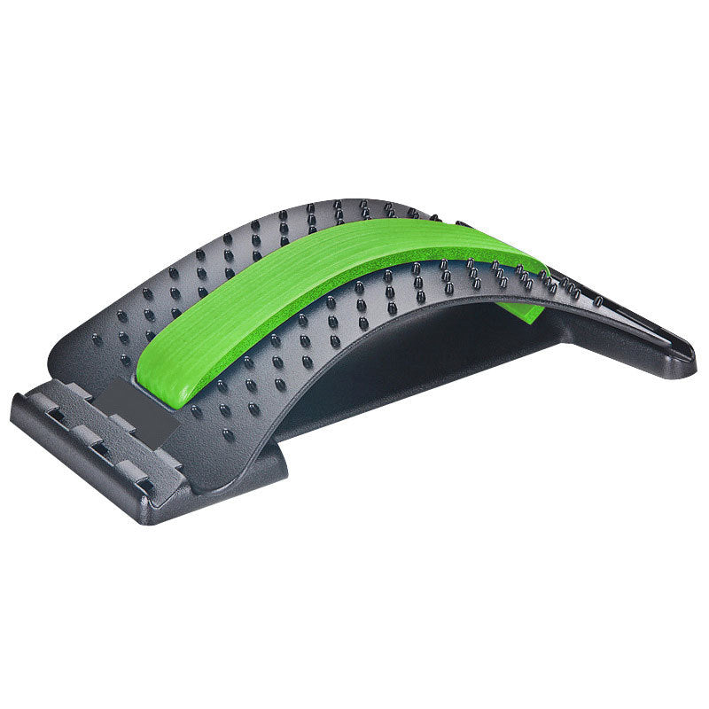 LuxuryGlow Adjustable Lumbar Back Stretcher & Massager for Pain Relief and Posture Correction