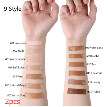 Base de maquillaje líquida LANGMANNI Oil-Control – Corrector mate de cobertura total (13 tonos)