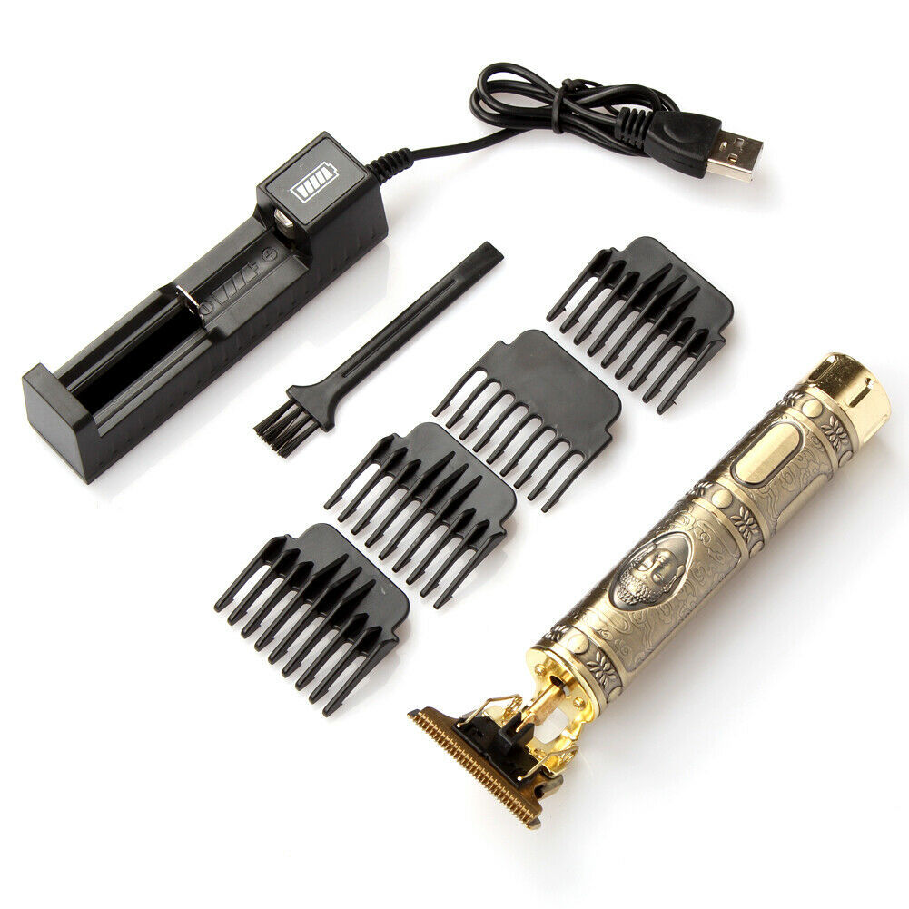 LuxuryGlow Pro T-Blade Cordless Hair Clipper – Zero-Gap Bald Trimmer for Men