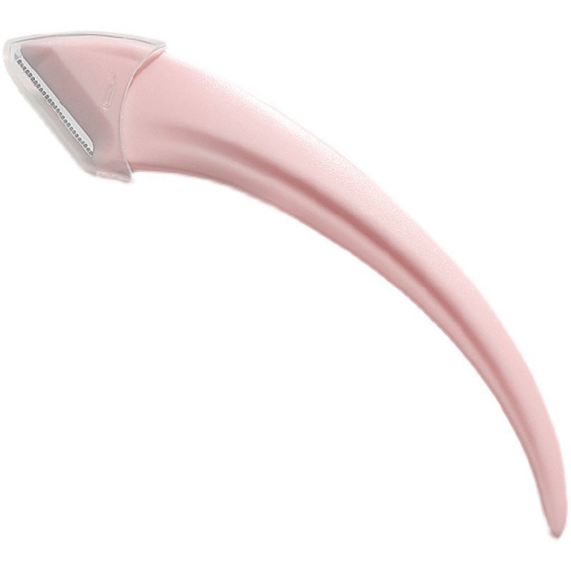 LuxuryGlow Curved Eyebrow Trimming Knife with Comb – Precision Brow Shaper Tool