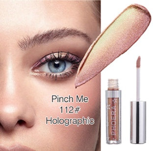 Sombra de ojos líquida con brillo y brillo PHOERA – Brillo metálico 3D, 12 colores