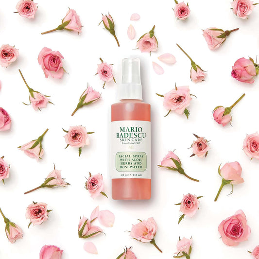 Mario Badescu Facial Spray with Aloe, Herbs & Rosewater – Hydrating Face Mist, 8oz