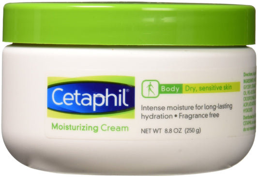 Cetaphil Moisturizing Cream – Fragrance-Free, 8.8 oz, Intense Hydration for Dry & Sensitive Skin