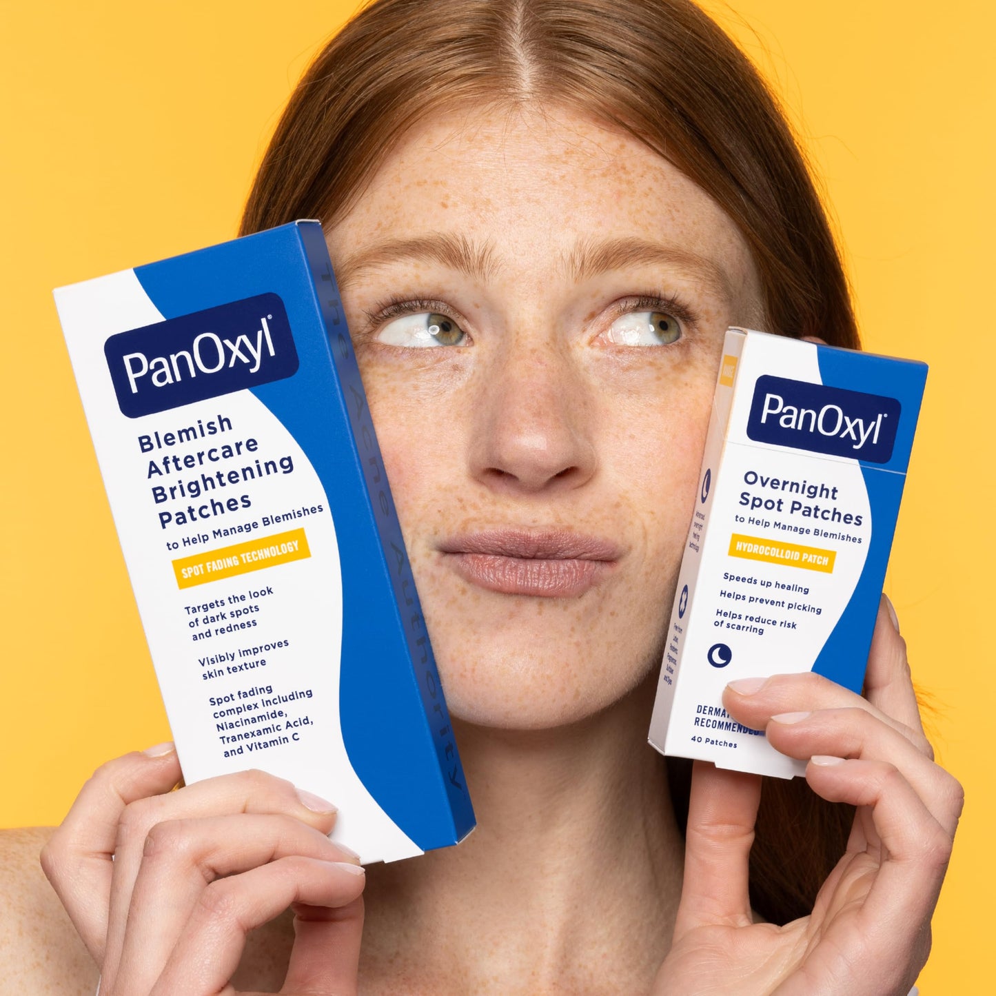 PanOxyl PM Overnight Spot Patches – Advanced Hydrocolloid Acne Healing Dots for Faster Recovery (40 Count, Fragrance-Free)