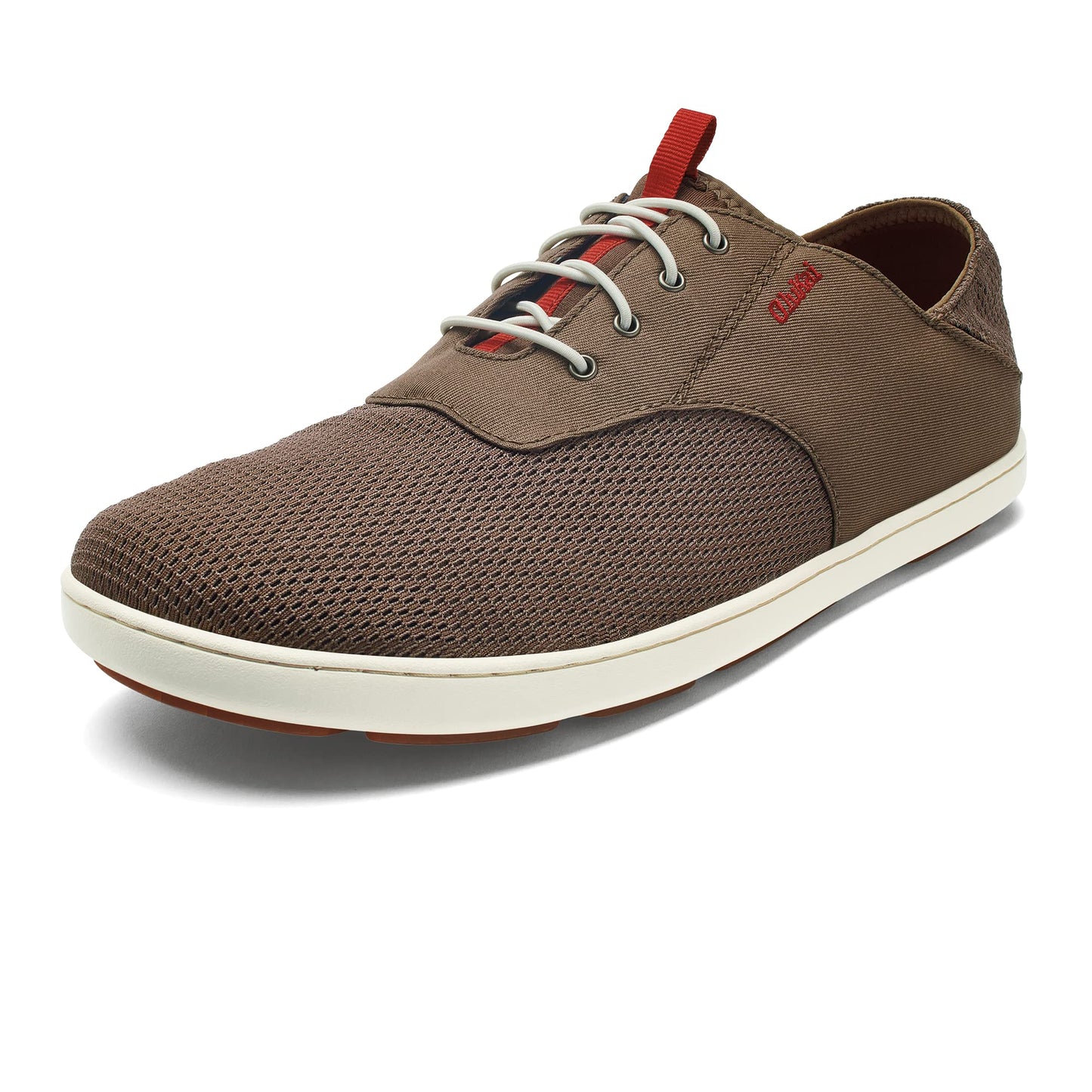 OLUKAI Nohea Moku Men's No Tie Boat Shoes, Breathable & Quick Dry Mesh, Effortless Design & Barefoot Wearability, All-Day Comfort & Support