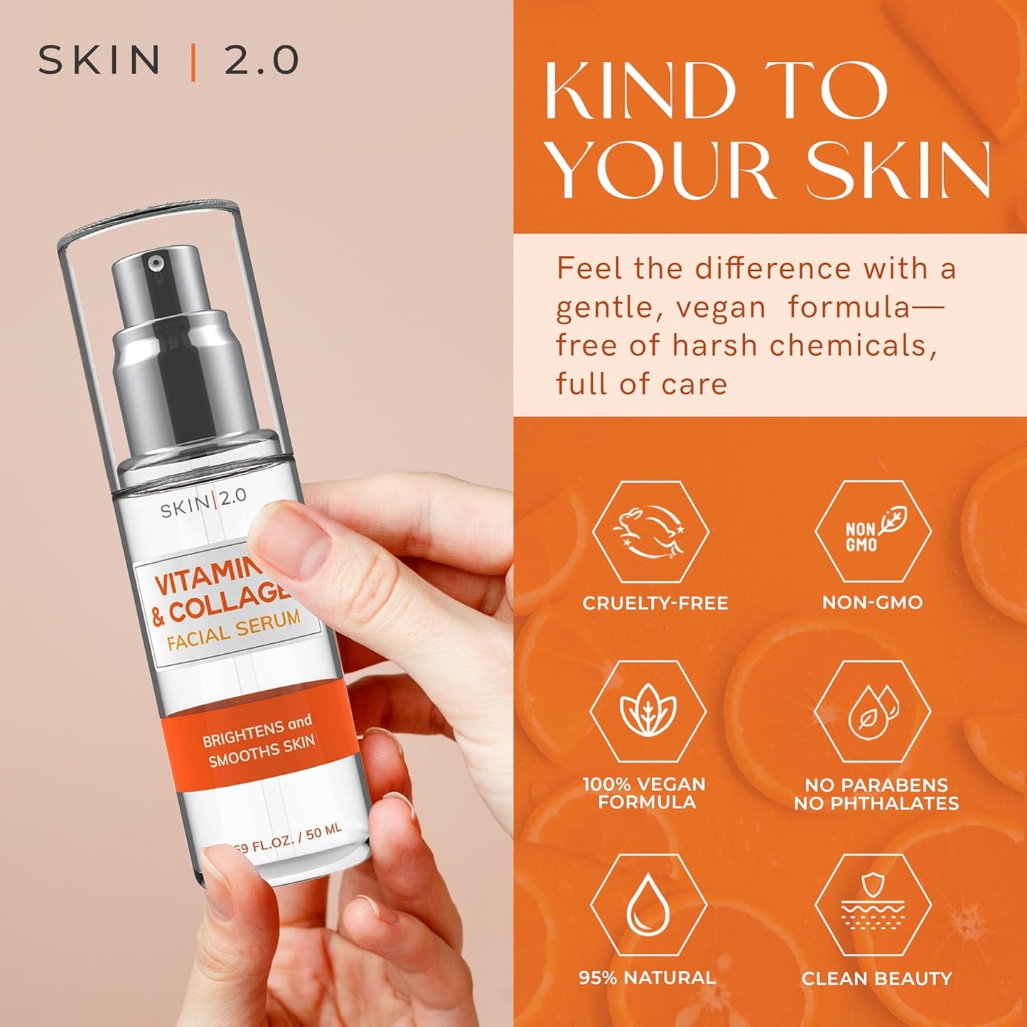 Vitamin C Serum for Radiant Skin | Anti-Aging, Dark Spot Remover & Hydrating Korean Skincare | Dermatologist Tested, Clean Beauty, Cruelty-Free – 1.69 fl.oz