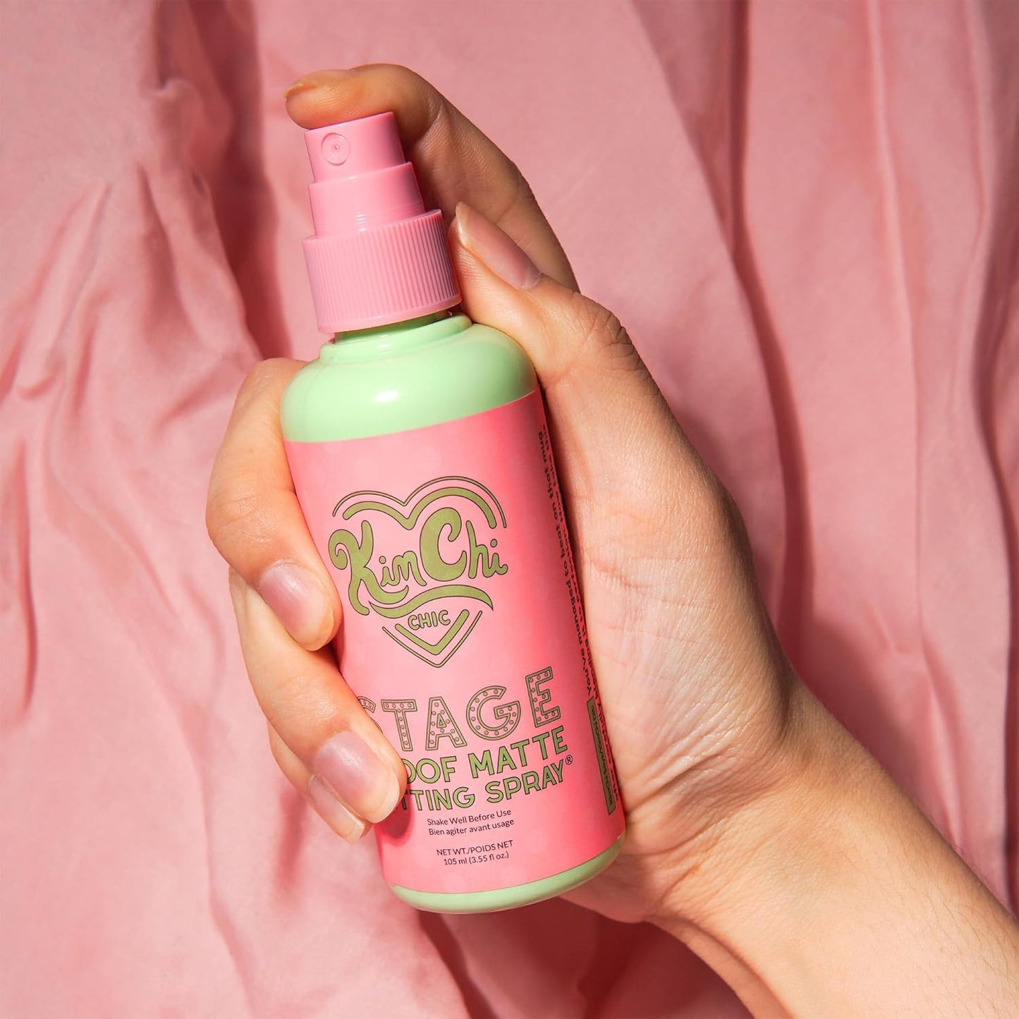Kimchi Chic Beauty Stage Proof Matte Setting Spray – Long Lasting Makeup Finishing Mist, Shine Control & Smooth Matte Finish, 3.55 fl oz