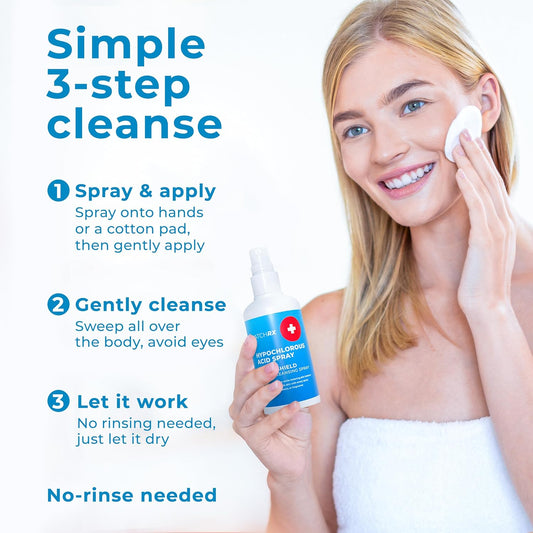 PatchRx Hypochlorous Acid Spray 8oz – Acne, Eczema & Skin Recovery Mist – Gentle HOCl Facial Cleanser for Breakouts, Redness & Irritation