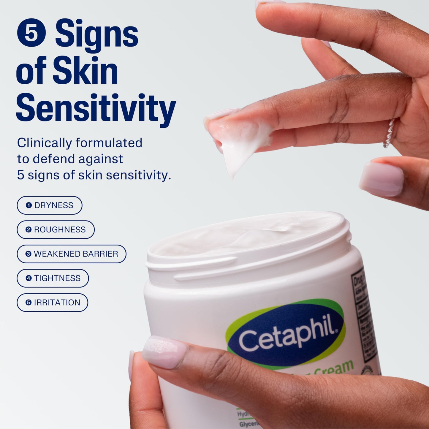 Cetaphil Face & Body Moisturizing Cream – 48H Hydration for Dry to Very Dry, Sensitive Skin, 16oz 2-Pack, Fragrance-Free, Dermatologist Recommended