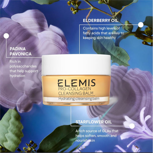 ELEMIS Pro-Collagen Cleansing Balm – Hydrating Makeup Remover & Deep Cleansing Facial Oil Balm, 20g