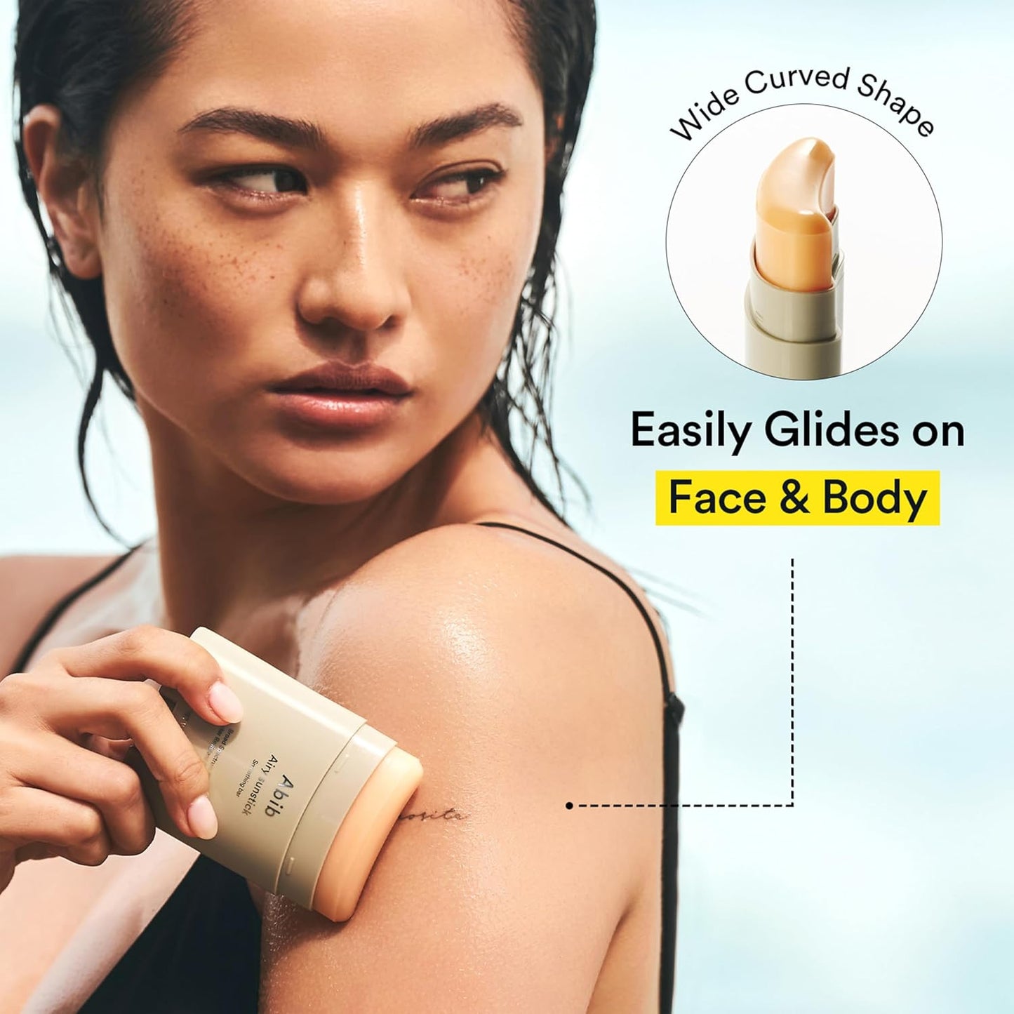 Abib Airy Sunstick SPF50+ – Korean Semi-Matte Sunscreen Stick, Broad Spectrum, Water-Resistant, Oil-Control & Non-Sticky Sunblock (0.81 oz)