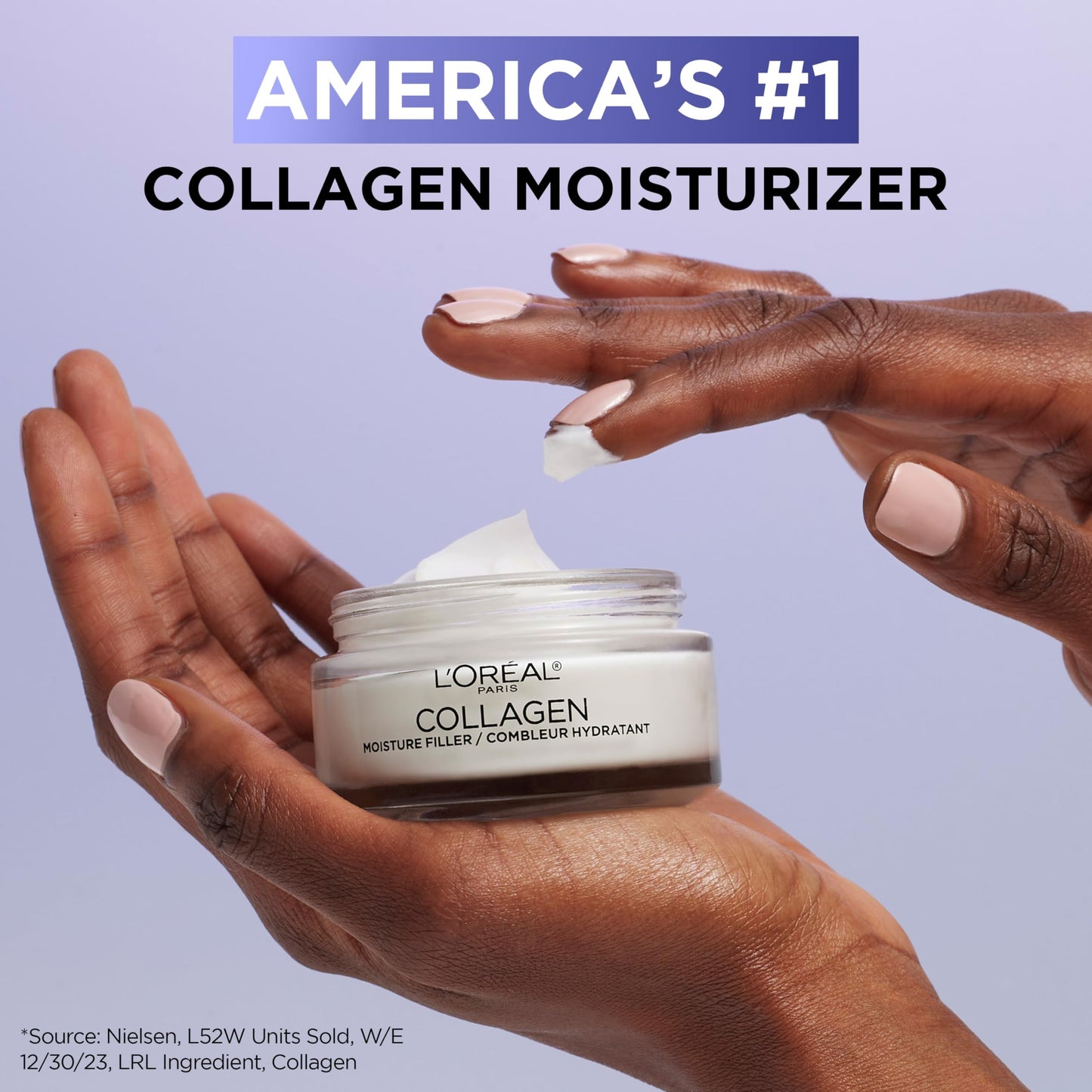 L’Oreal Paris Collagen Daily Face Moisturizer – Anti-Aging Cream for Wrinkle Reduction & Intense Hydration, 1.7 oz