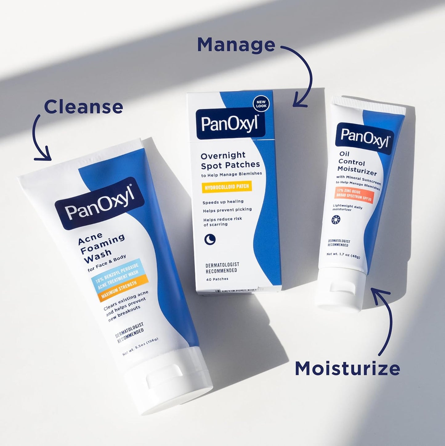 PanOxyl 10% Benzoyl Peroxide Acne Foaming Wash – Maximum Strength Antimicrobial Cleanser, 5.5 Oz