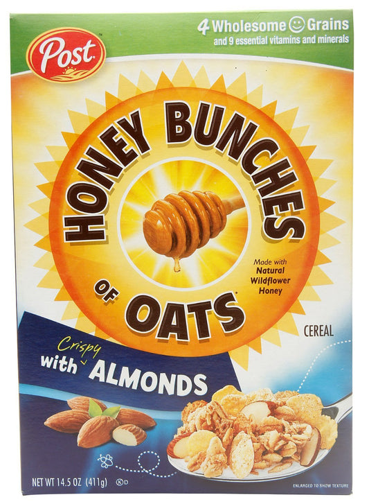 Post Honey Bunches of Oats with Crispy Almonds- 2 Pack, 2 x 411 g