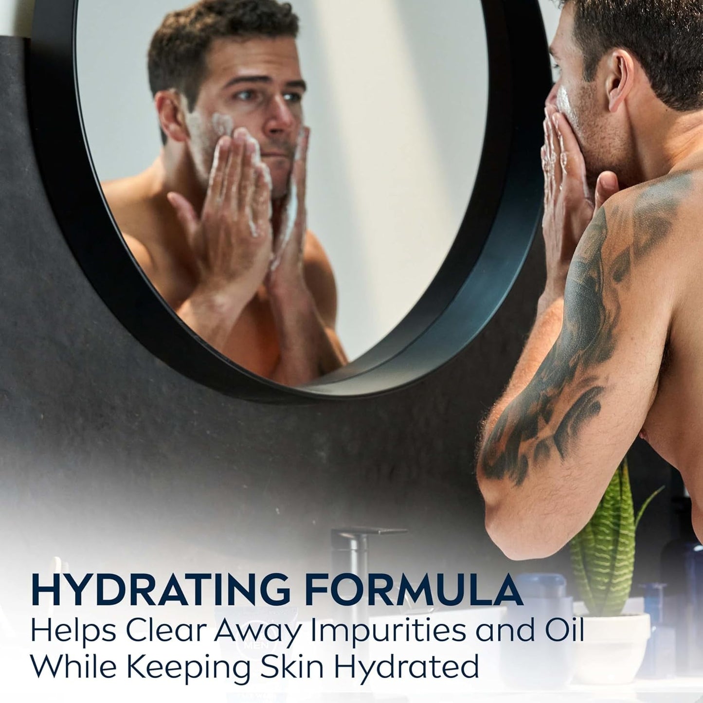 NIVEA MEN Maximum Hydration Face Wash with Aloe Vera – 5 Fl Oz | Deep Cleansing & Moisturizing Daily Cleanser