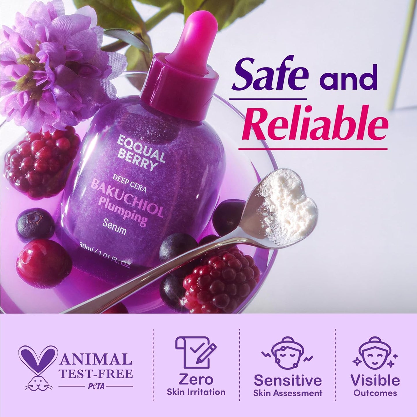 Bakuchiol Plumping Serum – Retinol Alternative for Wrinkles, Pores & Firm Skin | 30ml