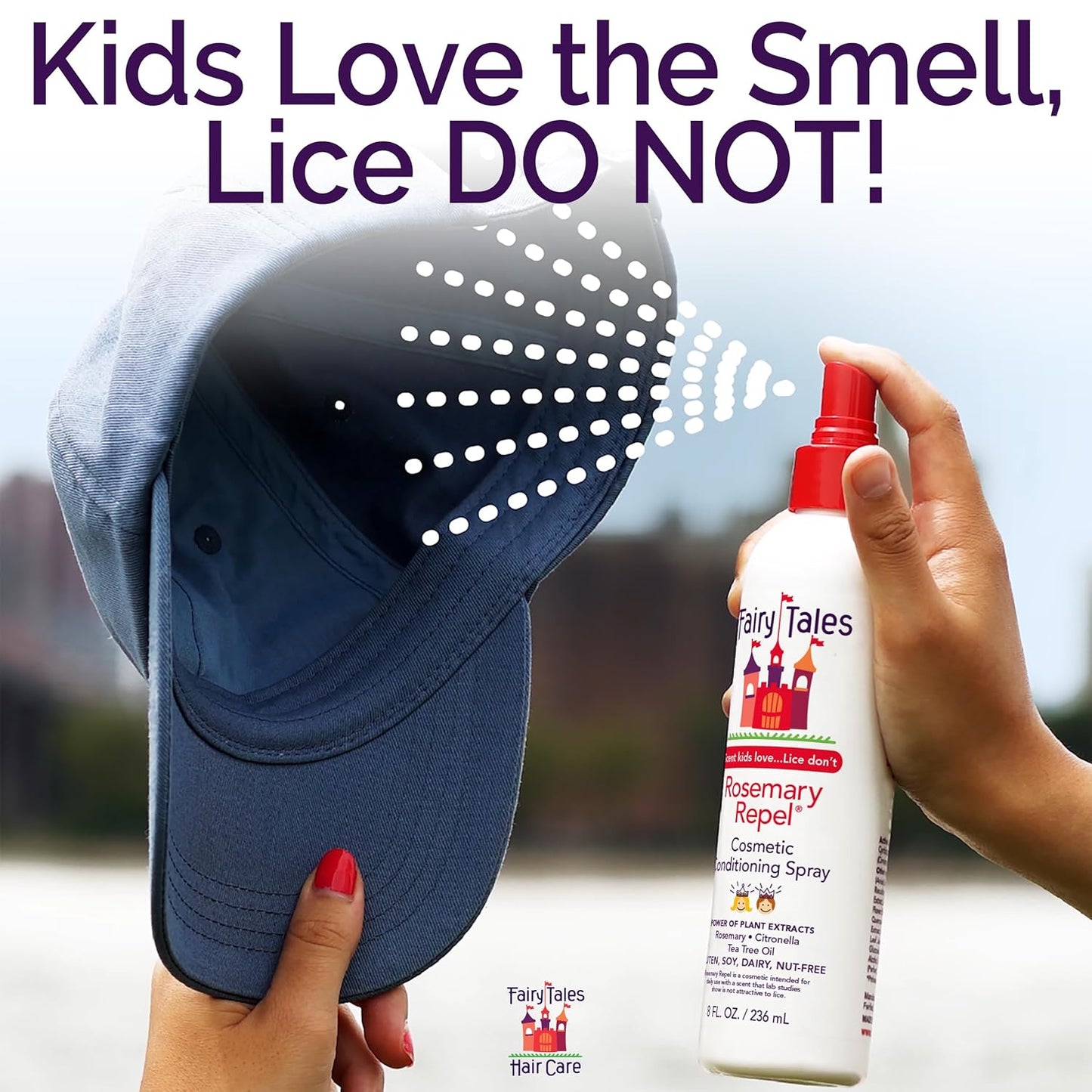 Fairy Tales Rosemary Repel Kids Shampoo, Conditioner & Conditioning Spray Trio – Gentle, Hydrating & Lice Defense