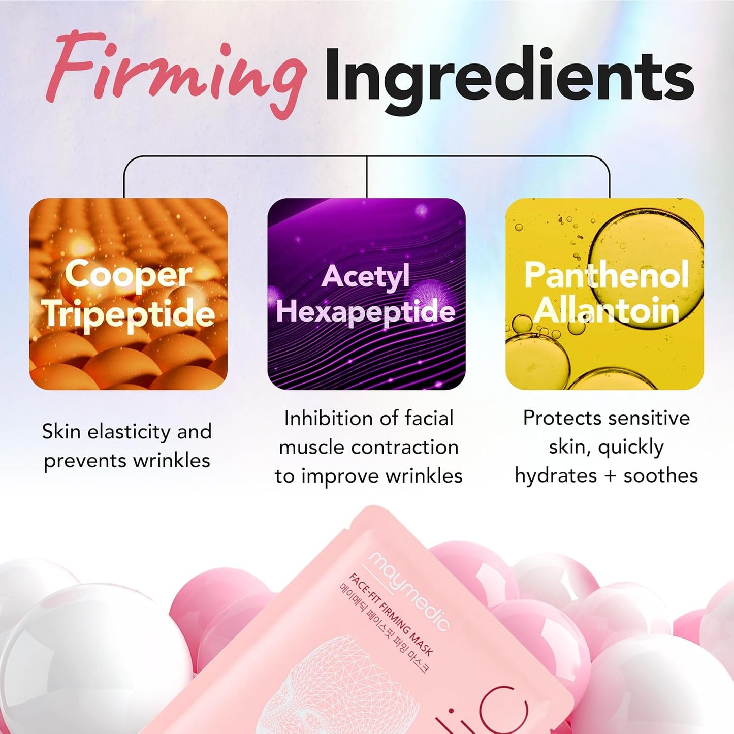 MAYMEDIC Collagen Face Sheet Mask (5 Pcs) – Hydrating, Firming & Anti-Aging Skincare for All Skin Types