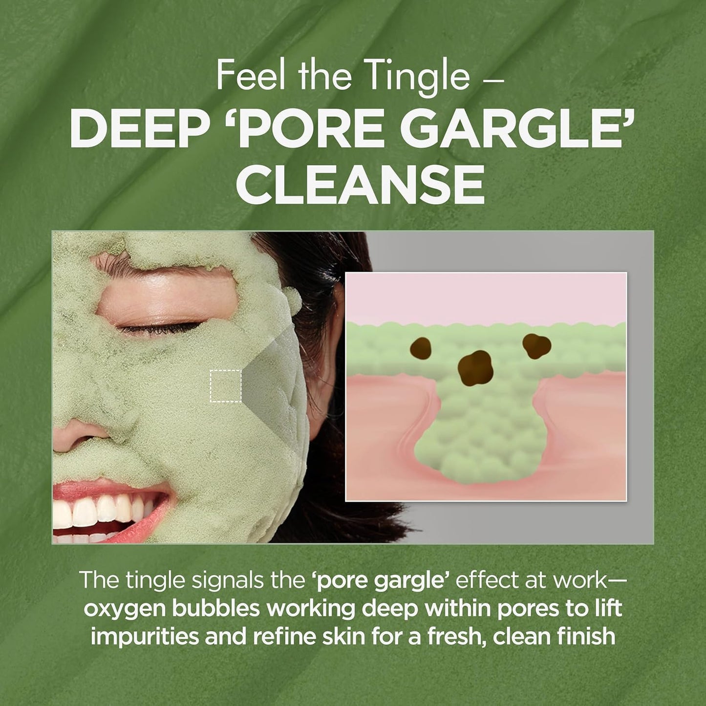 P.CALM Holy Basil Bubble Deep Mask | Clay to Bubble Wash-Off Pack for Blackheads & Pore Cleansing | Korean Skincare 90g / 3.17 oz