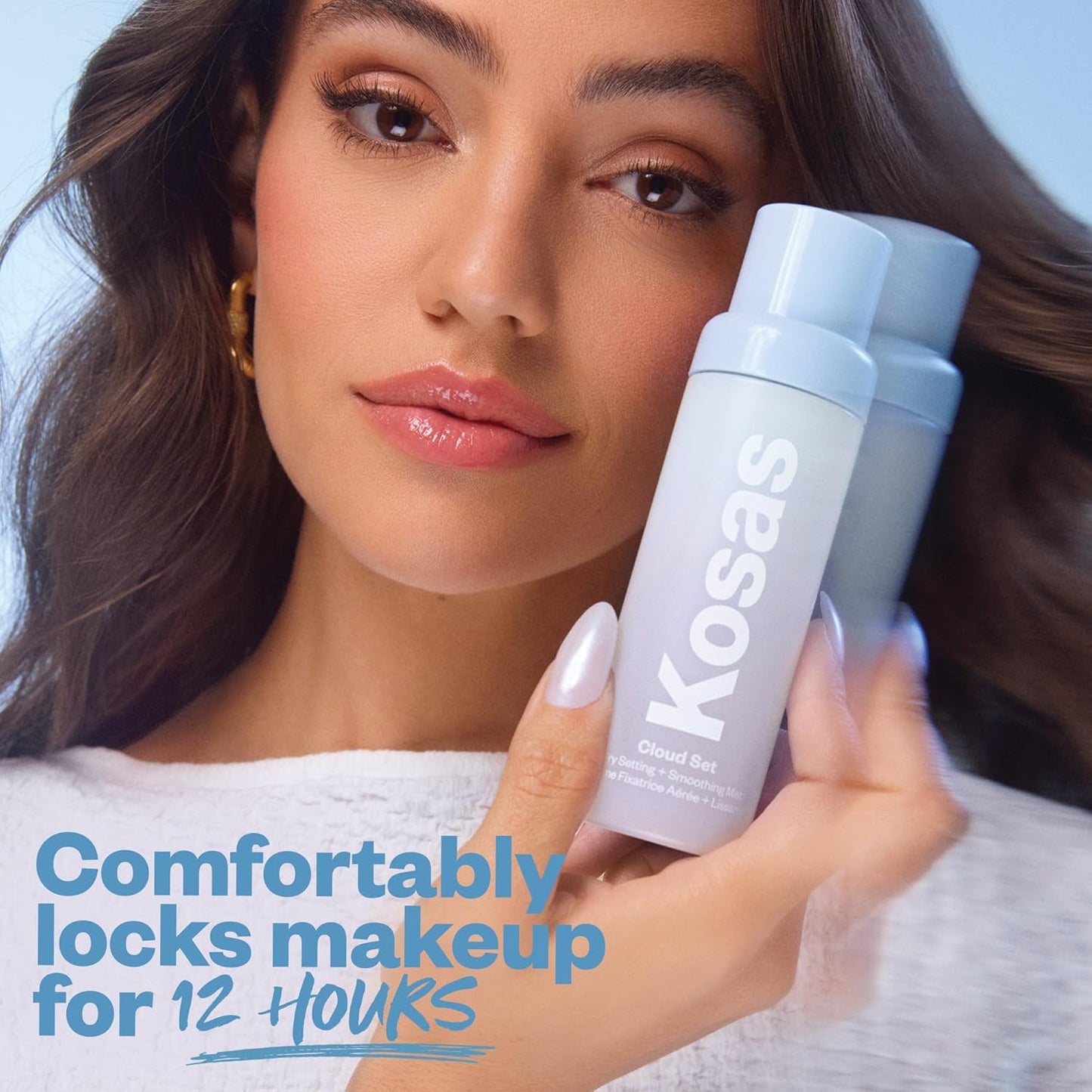 Kosas Cloud Set Airy Setting Spray – Hydrating, Alcohol-Free Makeup Mist with 12H Hold & Pore-Smoothing Finish (3.21oz)