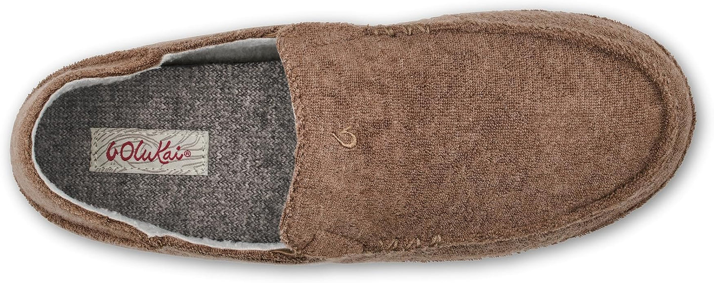OLUKAI Nohea Hulu Women’s Slippers | Cozy Wool-Blend Slippers with Fleece Lining & Drop-In Heel Design
