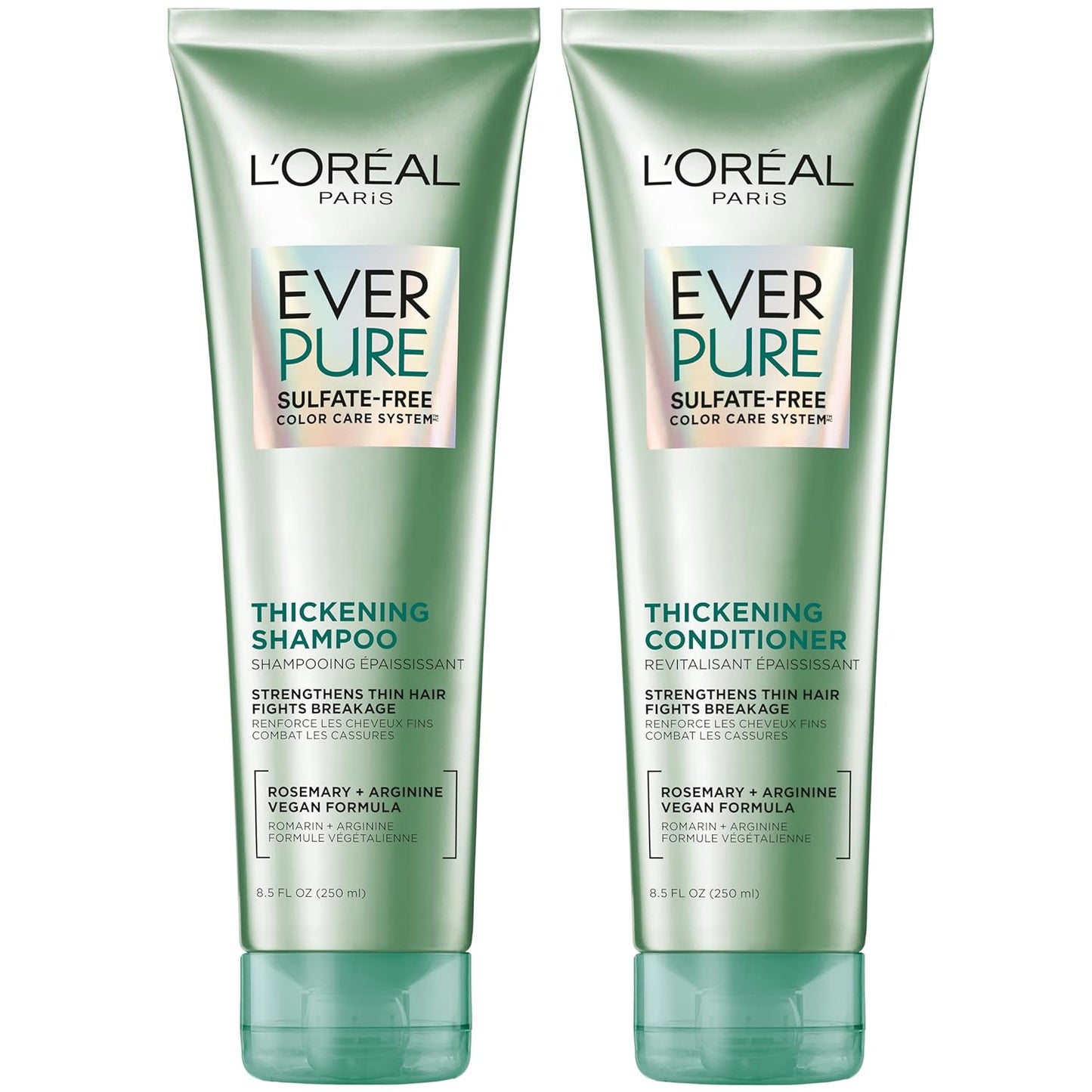 L’Oreal Paris EverPure Thickening Sulfate-Free Shampoo & Conditioner Kit – Strengthens & Volumizes Thin, Fragile Hair
