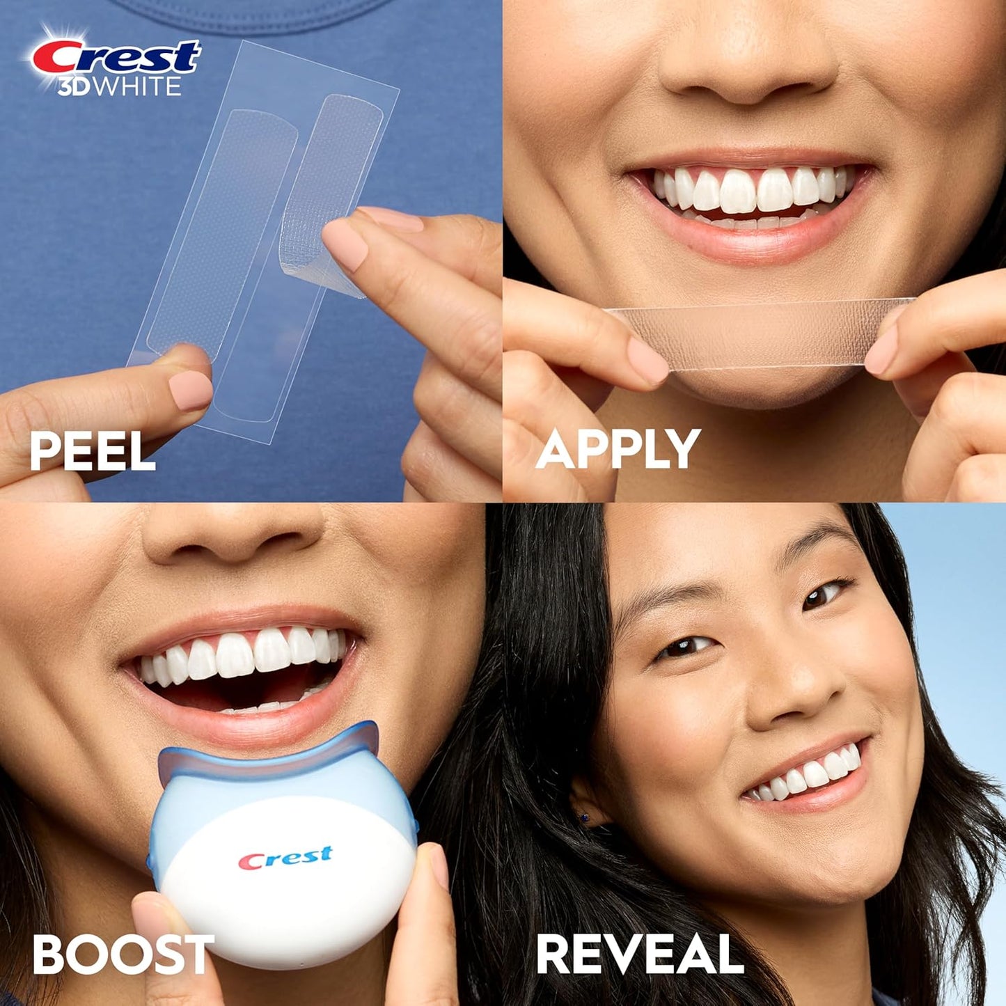 شرائط تبييض الأسنان الاحترافية Crest 3D Whitestrips + LED - 20 علاج تبييض
