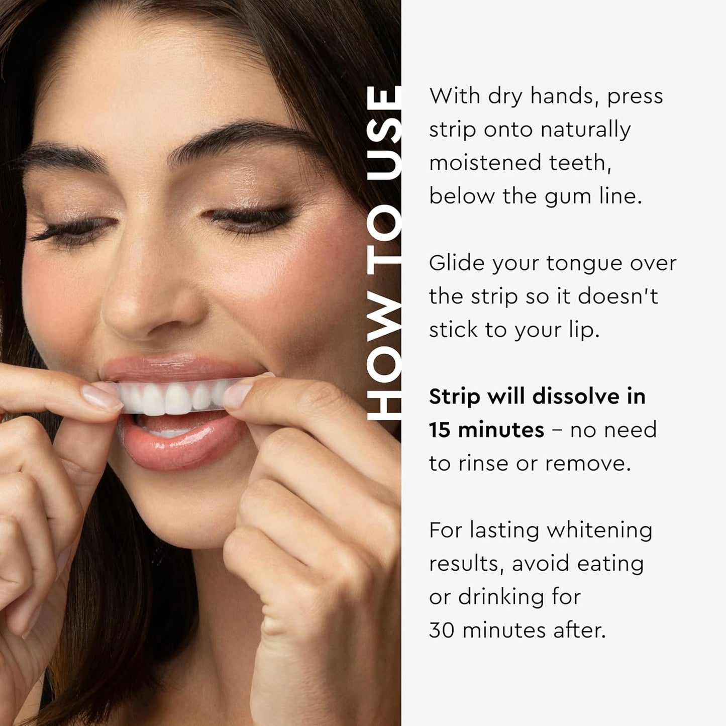 MOON Platinum Express Dissolving Teeth Whitening Strips – 28 Count, Hydrogen Peroxide & Essential Oils, Enamel-Safe, Travel-Friendly Oral Care