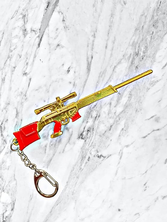 M82B Gun Keychain – Premium Metal PUBG Key Ring for Gamers & Collectors (Limited Edition)