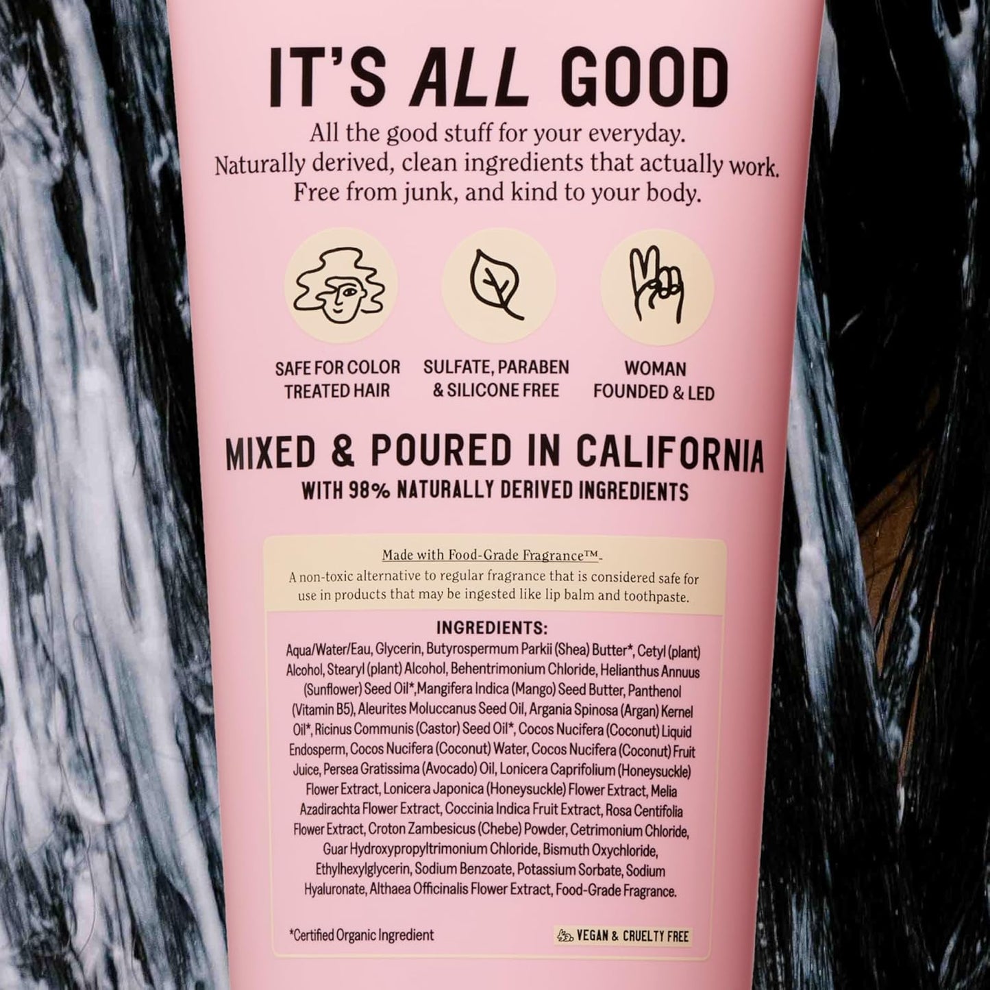 California Naturals Deep Repair Hair Mask – Vegan, Paraben & Sulfate-Free Conditioner with Shea Butter & Argan Oil – Hydrating Treatment for All Hair Types – 12 fl oz