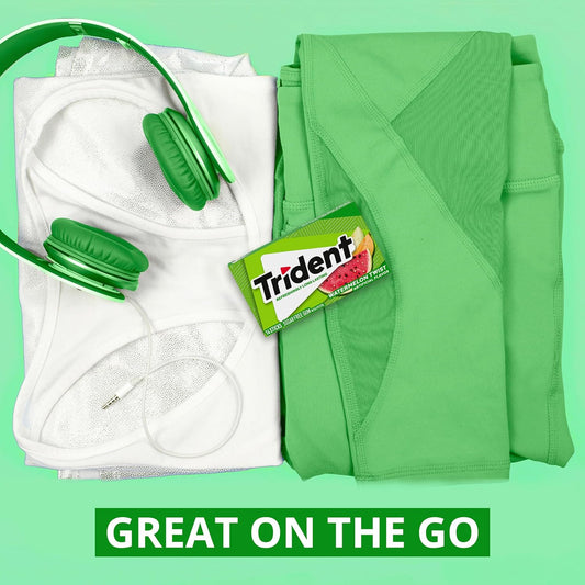 Trident Watermelon Twist Sugar-Free Gum | Long-Lasting Freshness | 14 Ct x 12 Packs (Imported, Vegetarian)