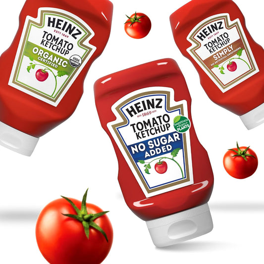 Heinz No Sugar Added Tomato Ketchup, 369g – Preservative Free & Vegetarian