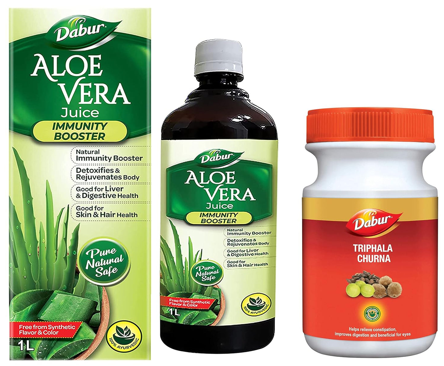 Dabur Aloe Vera Juice - 1L | Ayurvedic Health Juice For Good Skin & Hair Health | Detoxifies & Rejuvenates Skin & Body | Good For Liver & Digestive Health | Immunity Booster