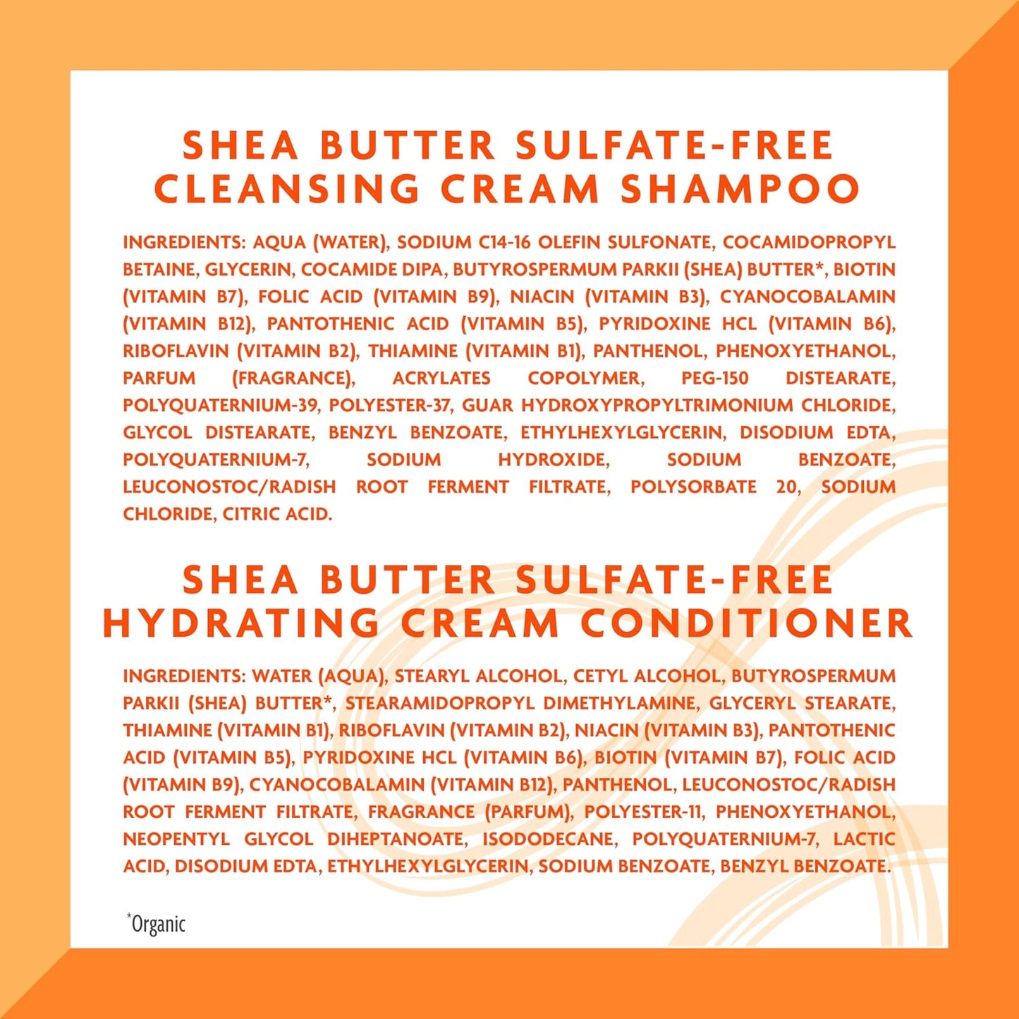 Cantu Shea Butter Shampoo & Conditioner Set | Hydrating, Nourishing & Sulfate-Free Hair Care for Natural Curls, Coils & Waves | 13.5 fl oz Duo